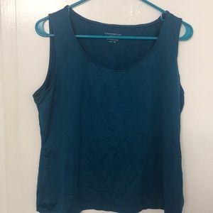 Charter club teal tank top size P/L